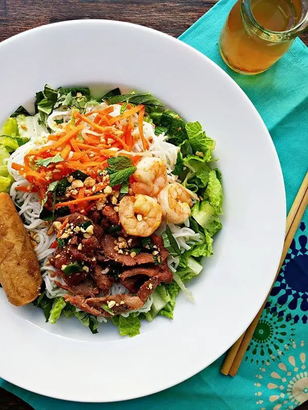 Vietnamese Vermicelli Noodle Bowl Calories