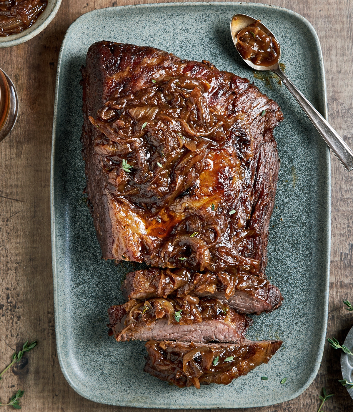 beer braised brisket with onion jam