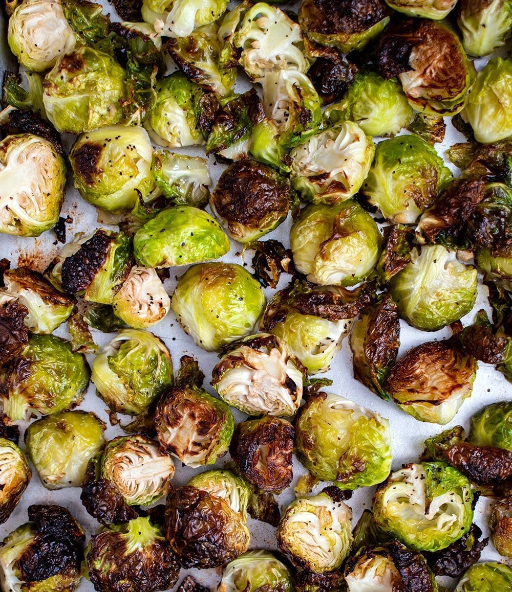 Honey Mustard Roasted Brussels Sprouts - Cherry on my Sundae