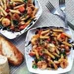 skillet toasted penne with cajun shrimp