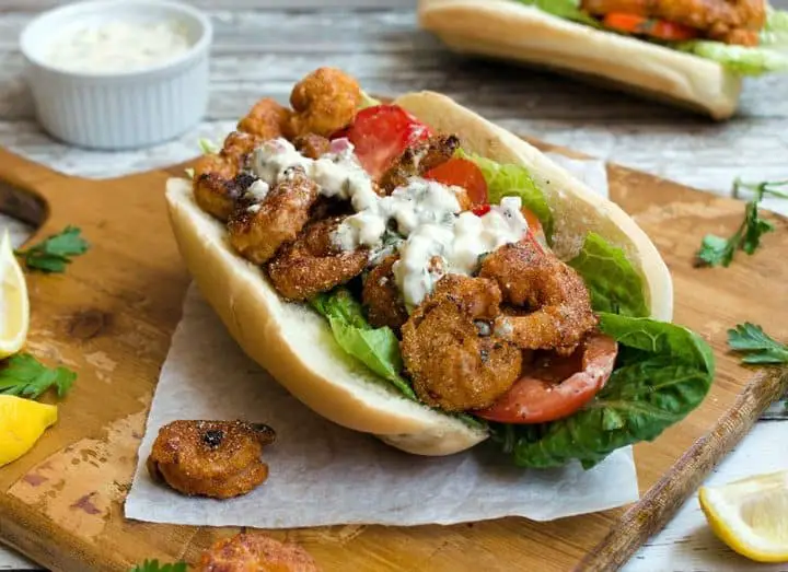 shrimp po'boy