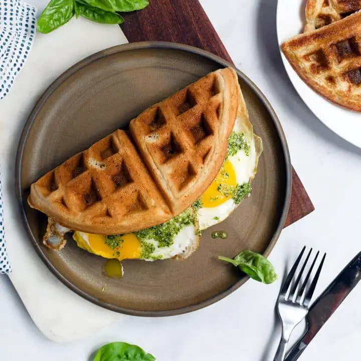 Green Eggs and Bacon Waffle Sandwich - Cherry on my Sundae