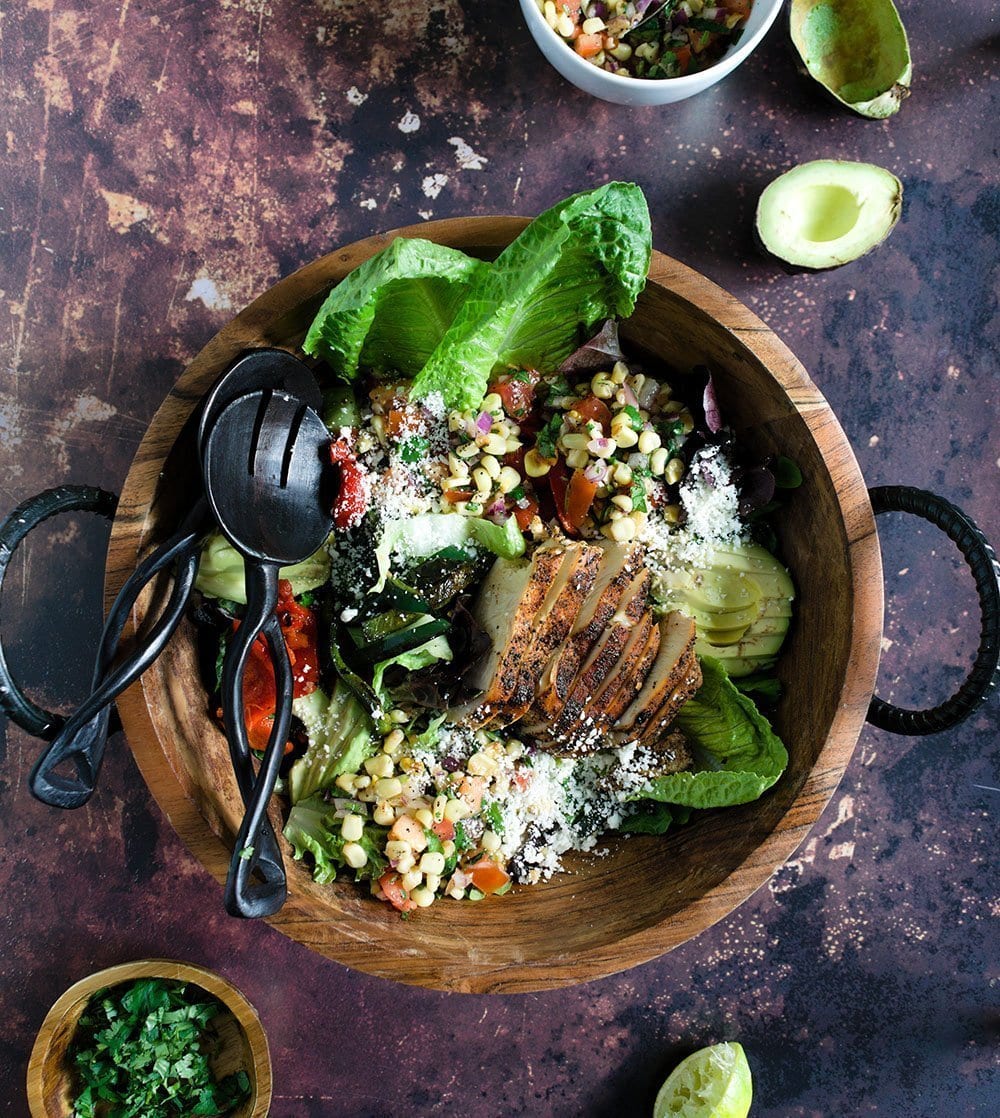 chicken fajita salad