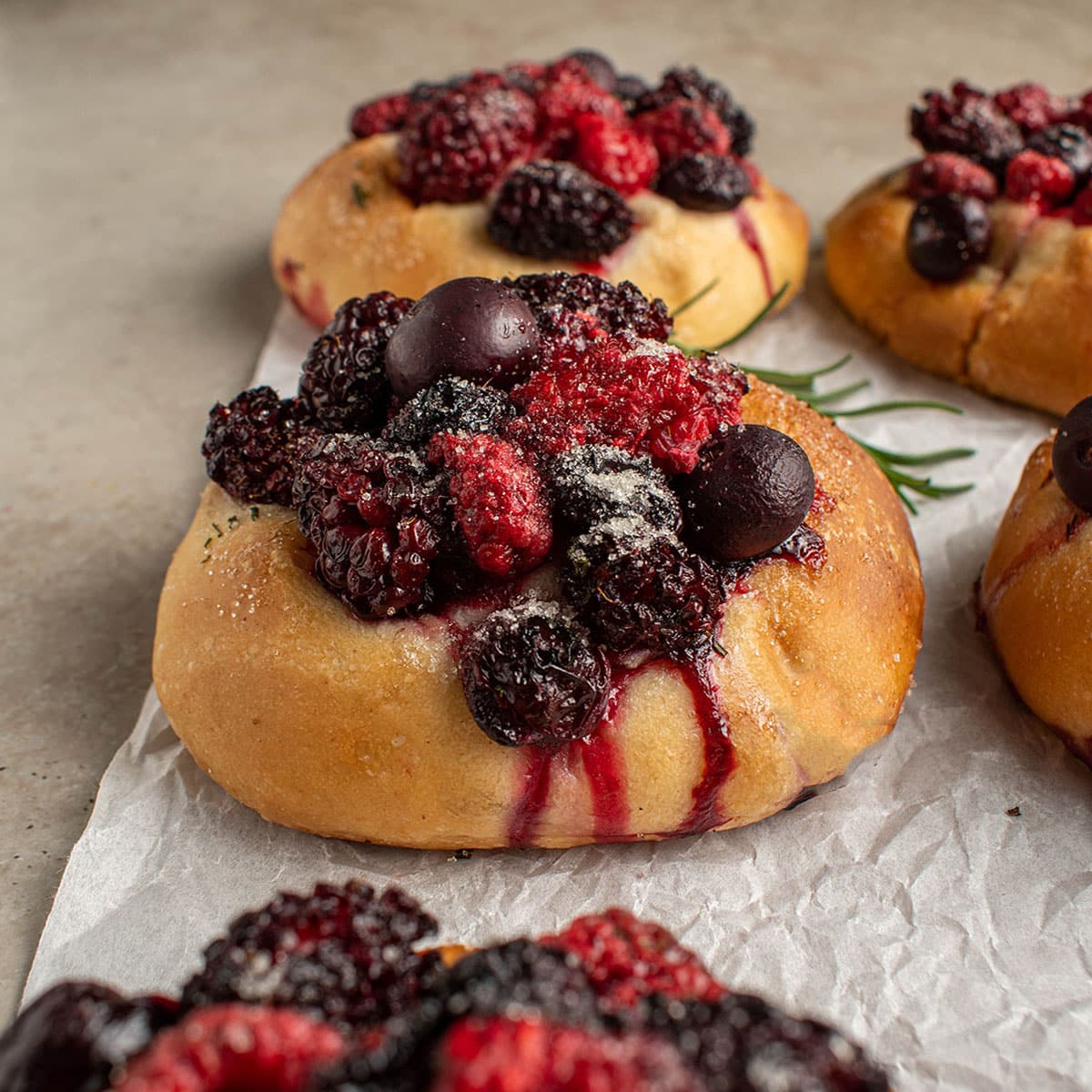 fruit focaccia