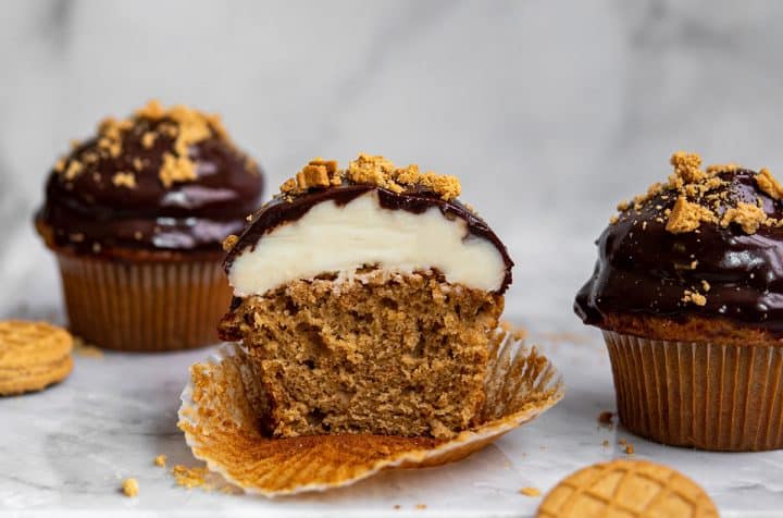 dipped nutter butter cupcakes