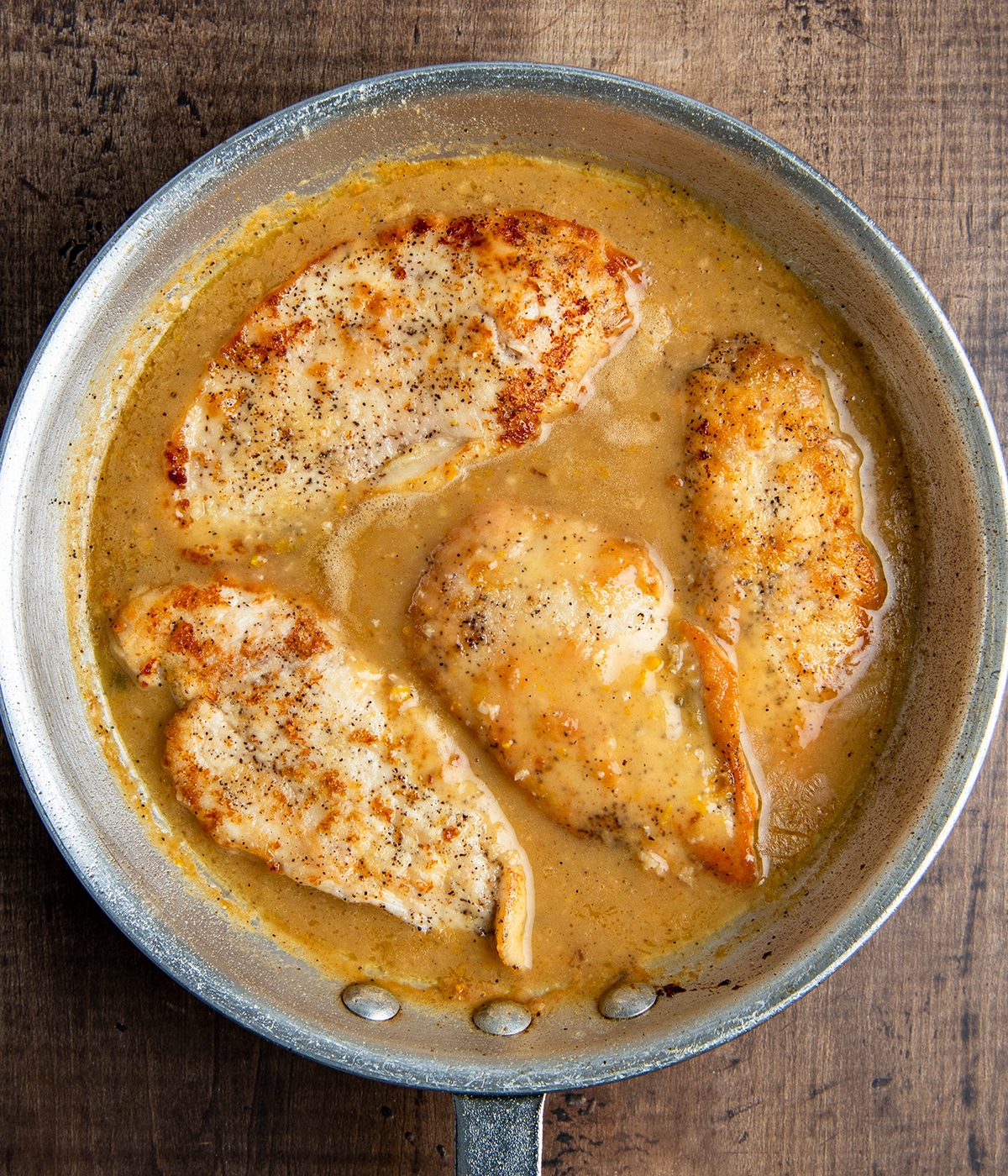 add chicken back to the pan