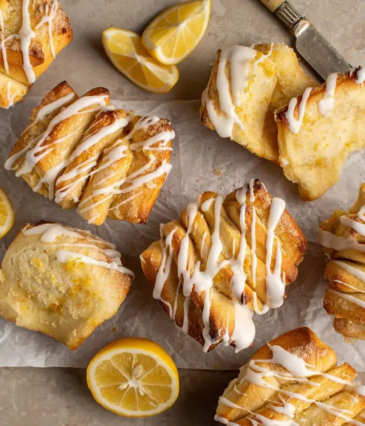 meyer lemon pull apart bread