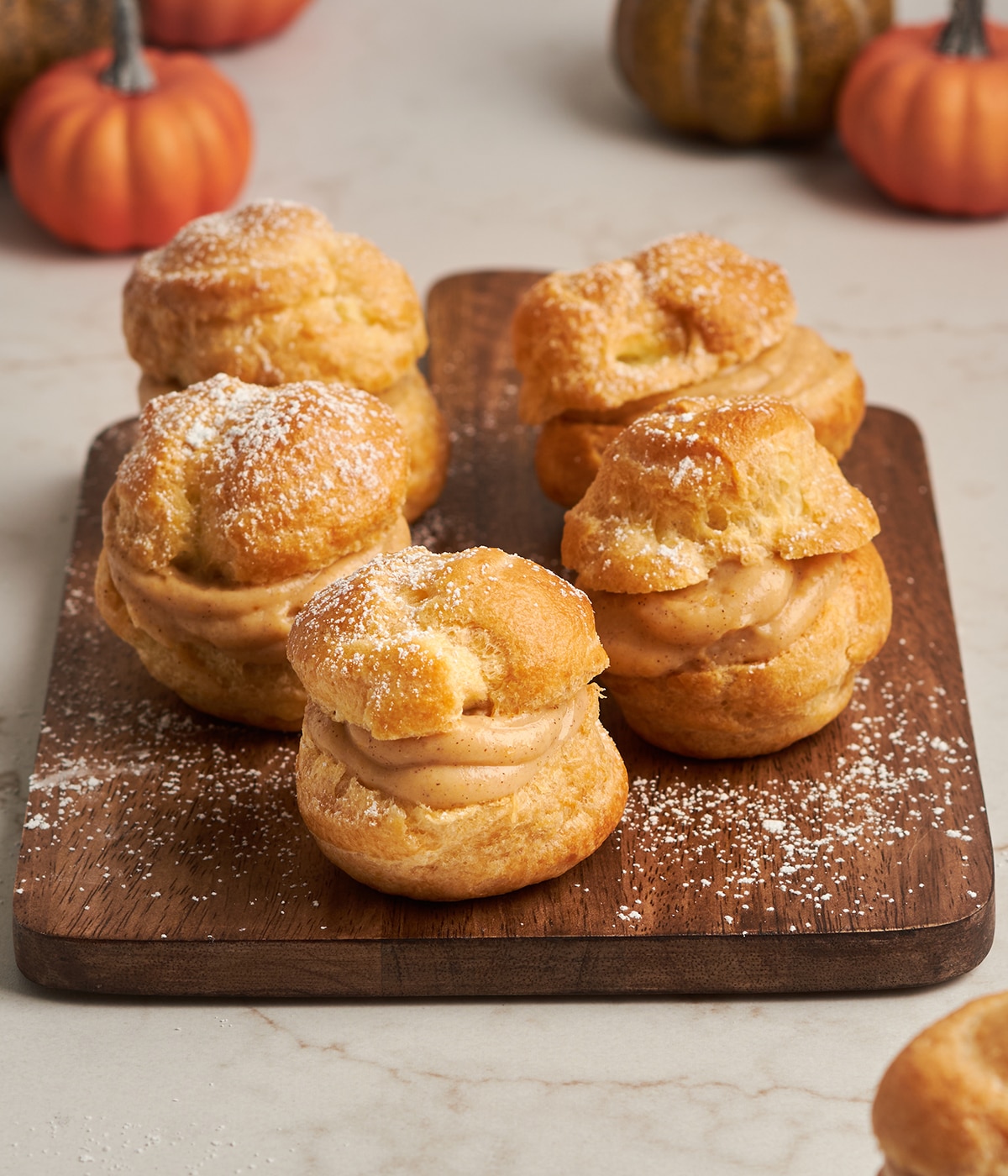 pumpkin cream puffs