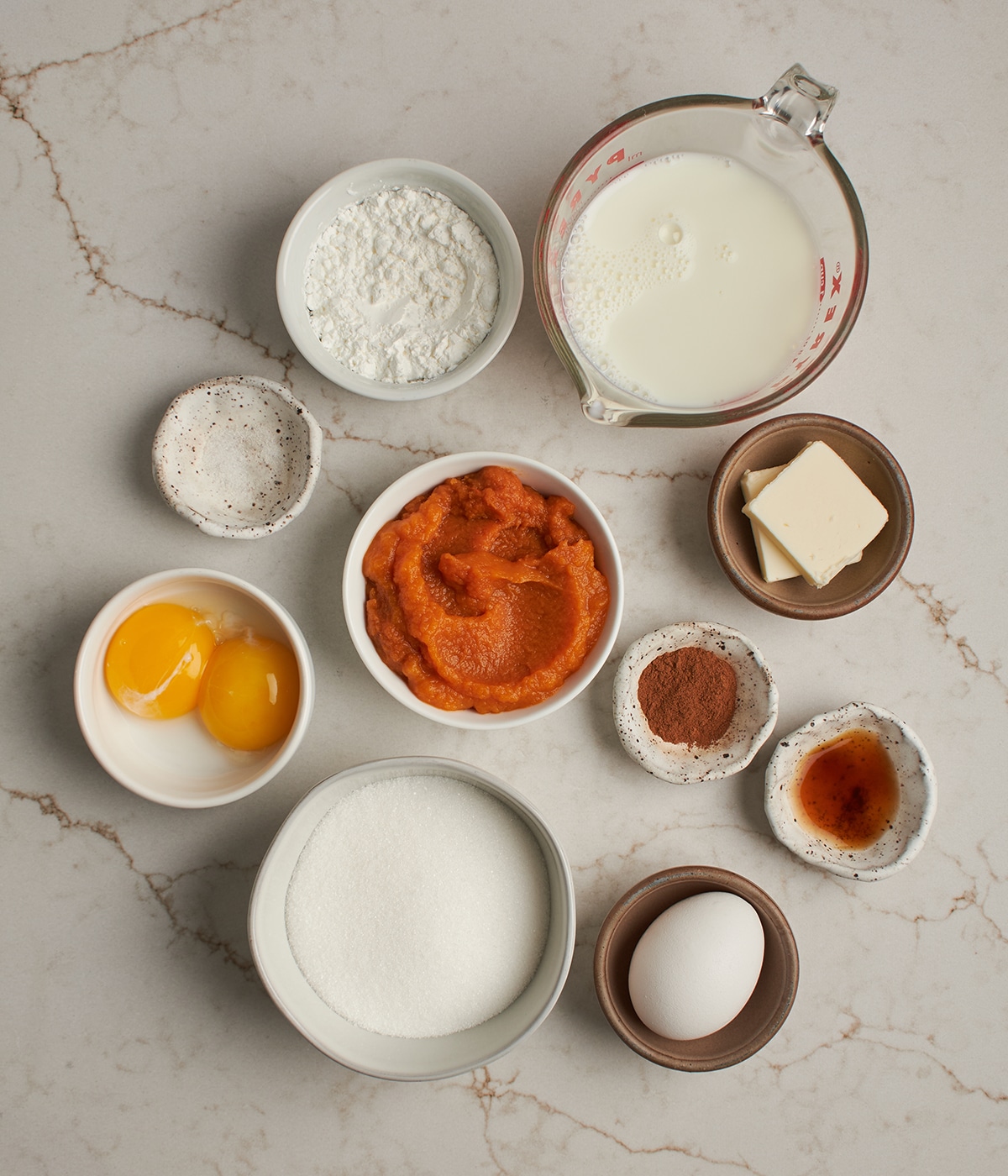 ingredients for custard