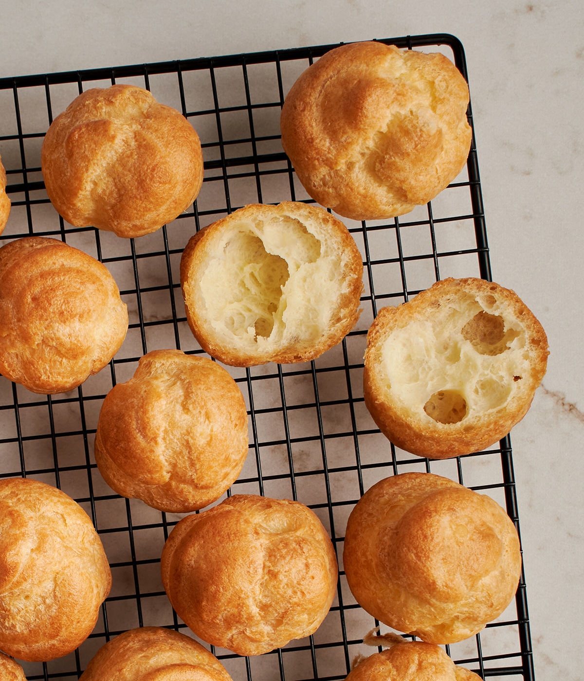 baked cream puffs