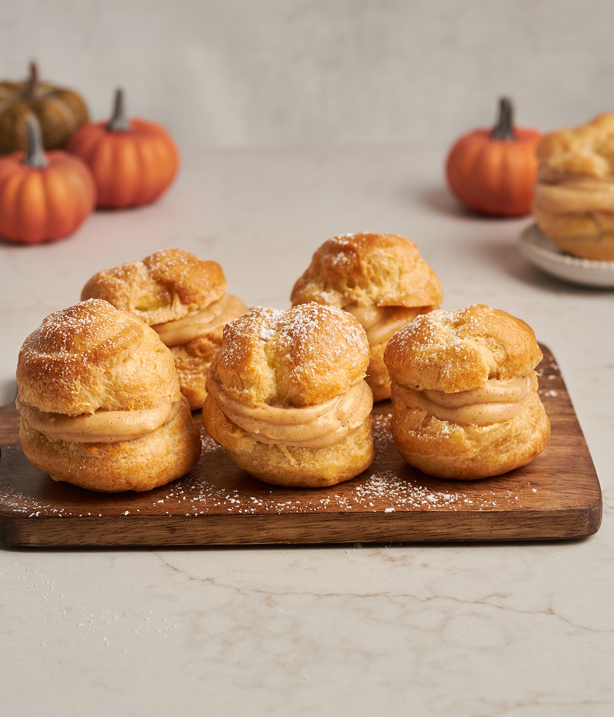 pumpkin cream puffs