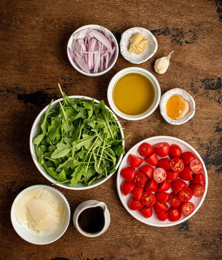 ingredients for salad topping