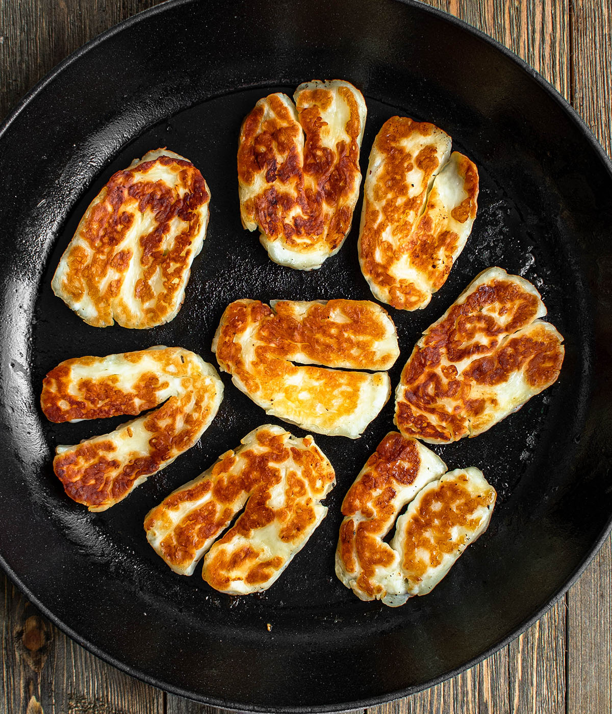 seared halloumi