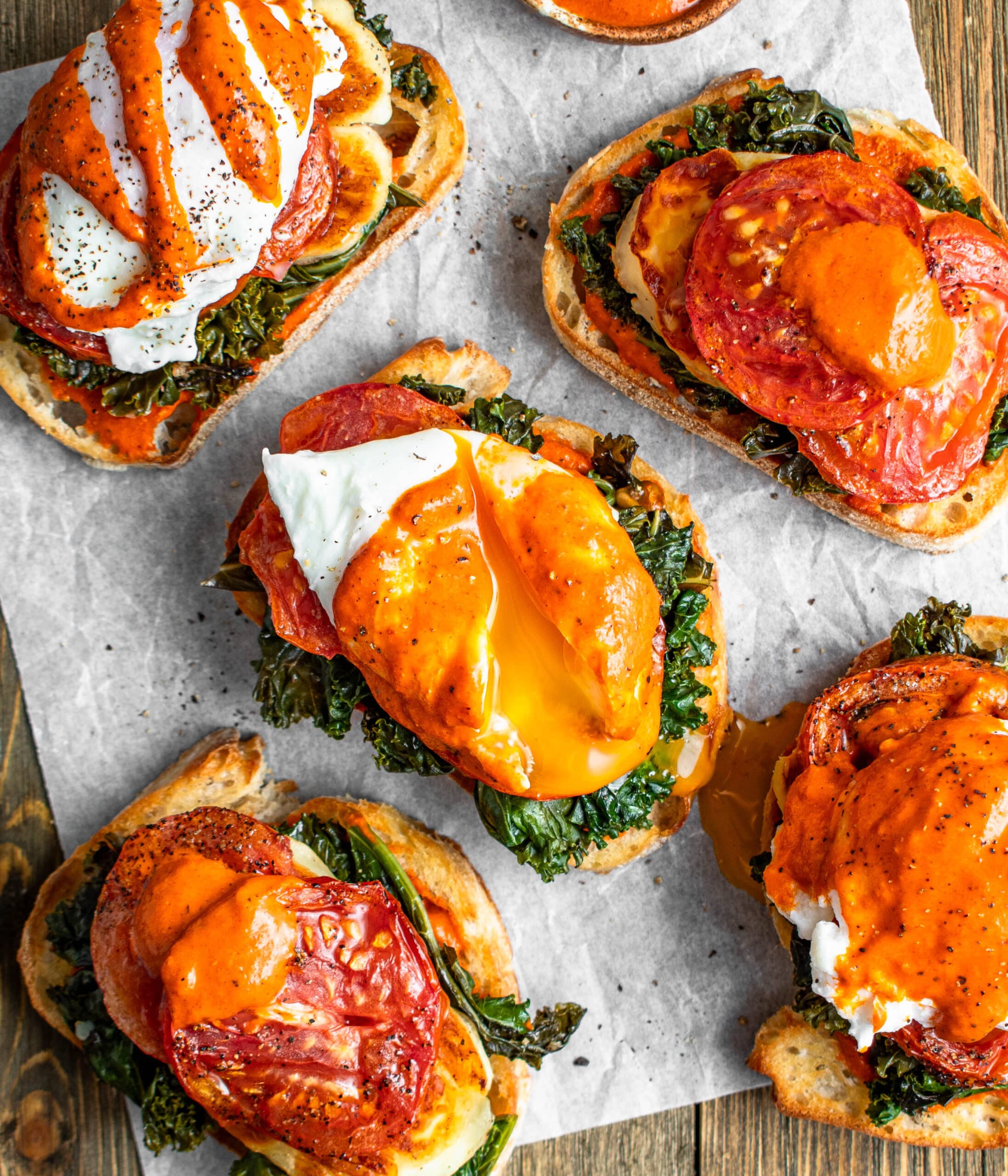 Mediterranean breakfast toast