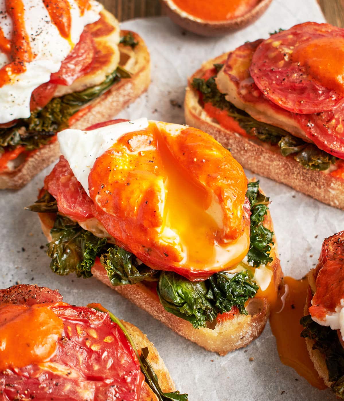 Mediterranean breakfast toast