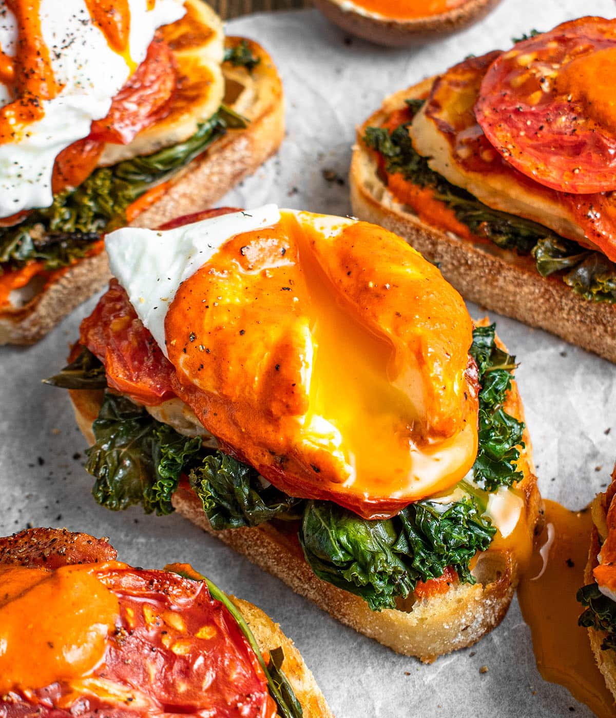 Mediterranean breakfast toast