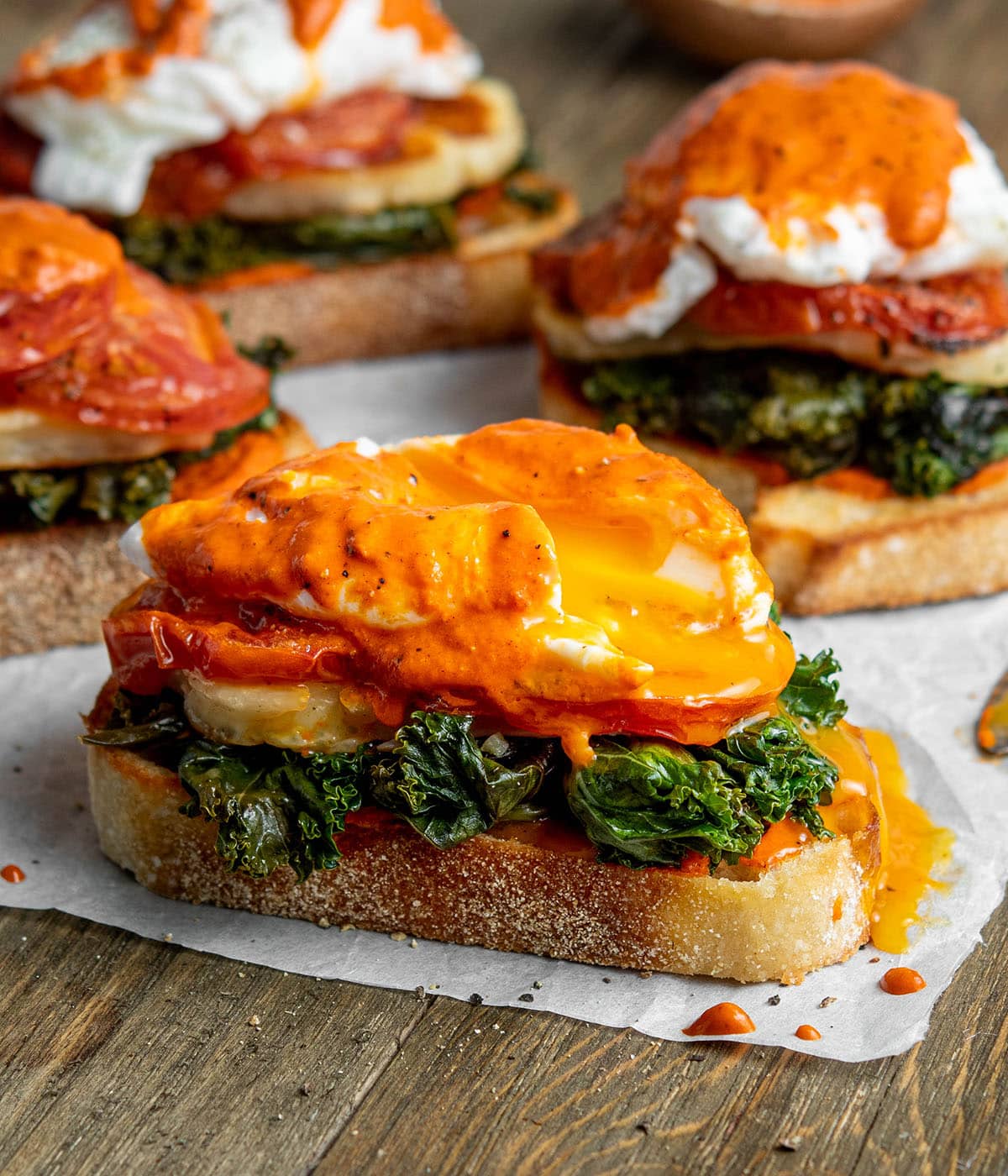 Mediterranean breakfast toast