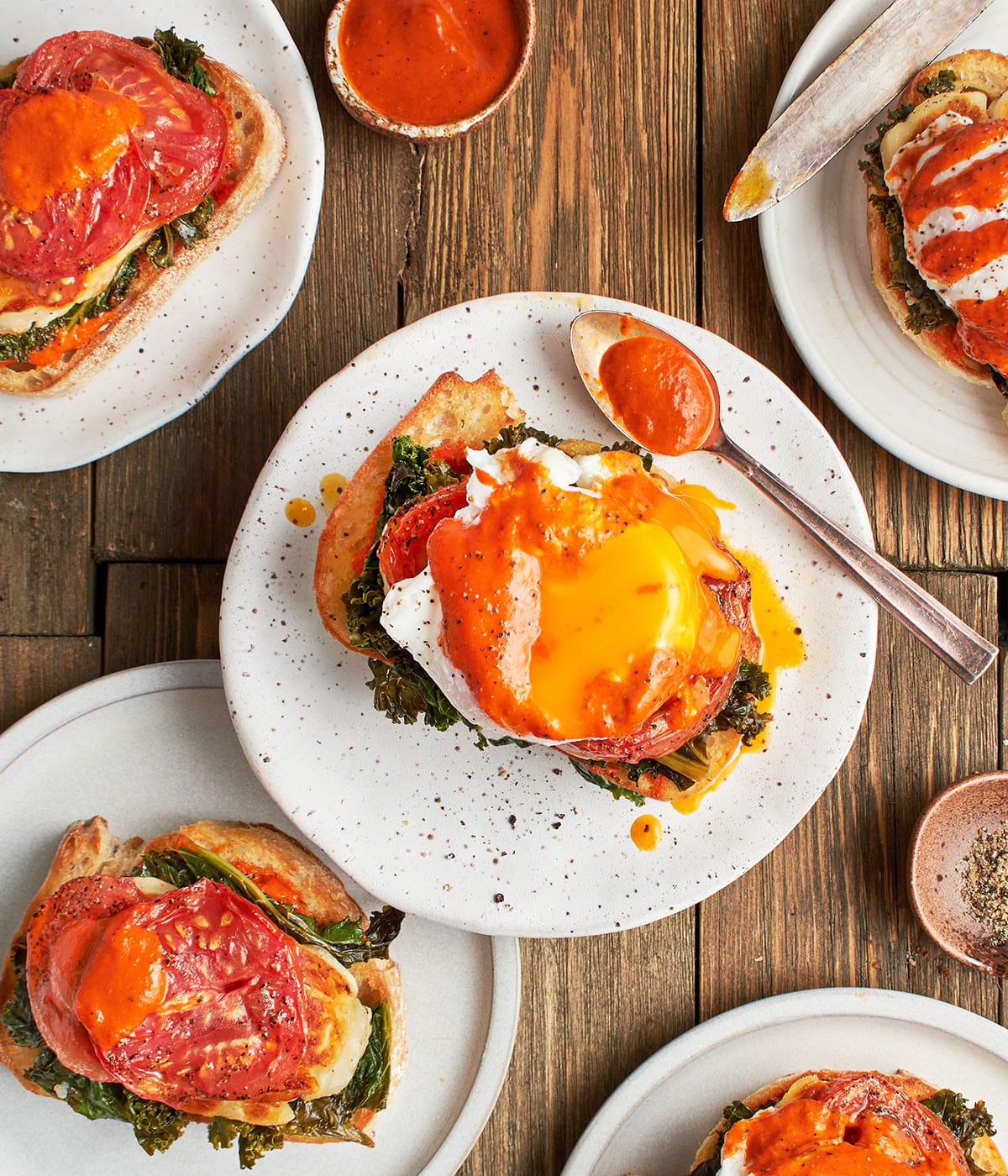 Mediterranean breakfast toast