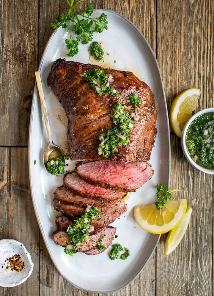 Roasted Tri-Tip with Chimichurri - Cherry on my Sundae