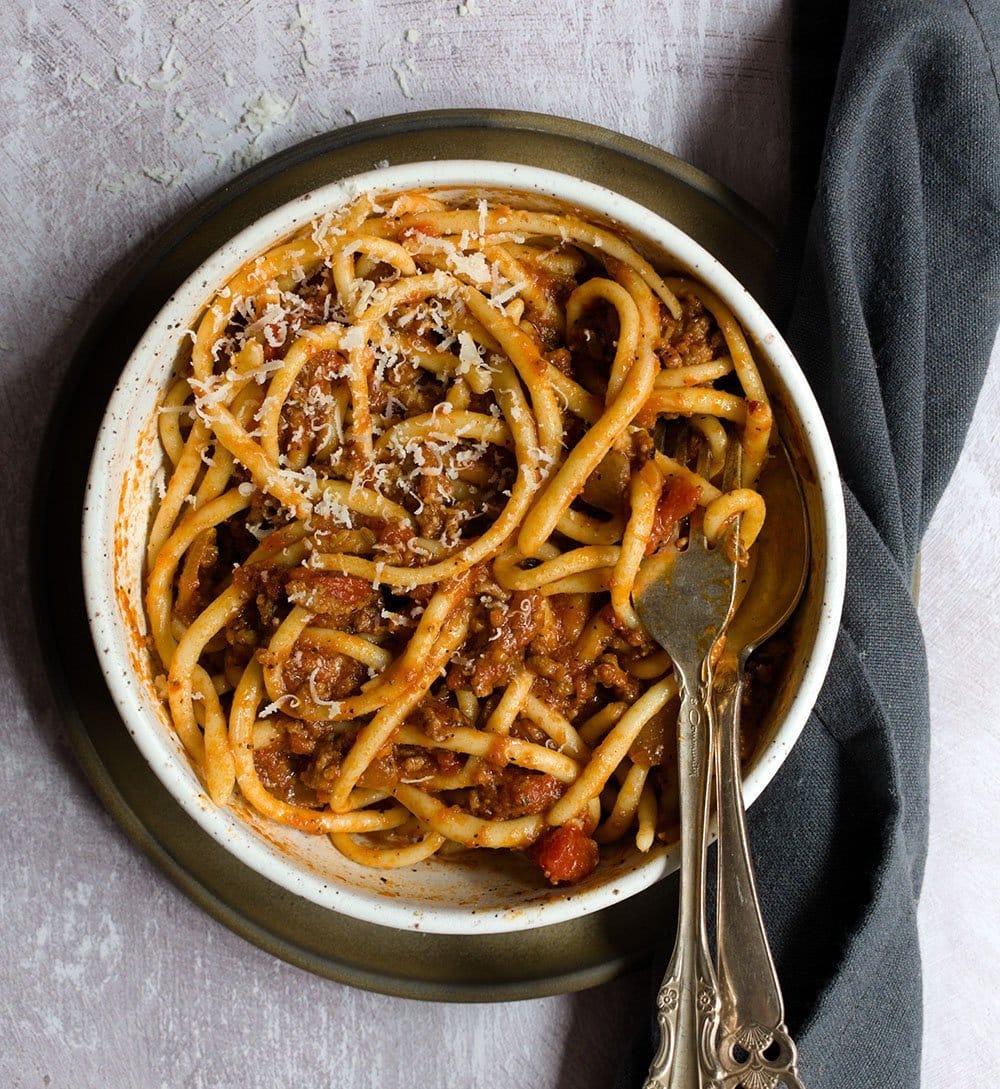 pici with lamb ragu