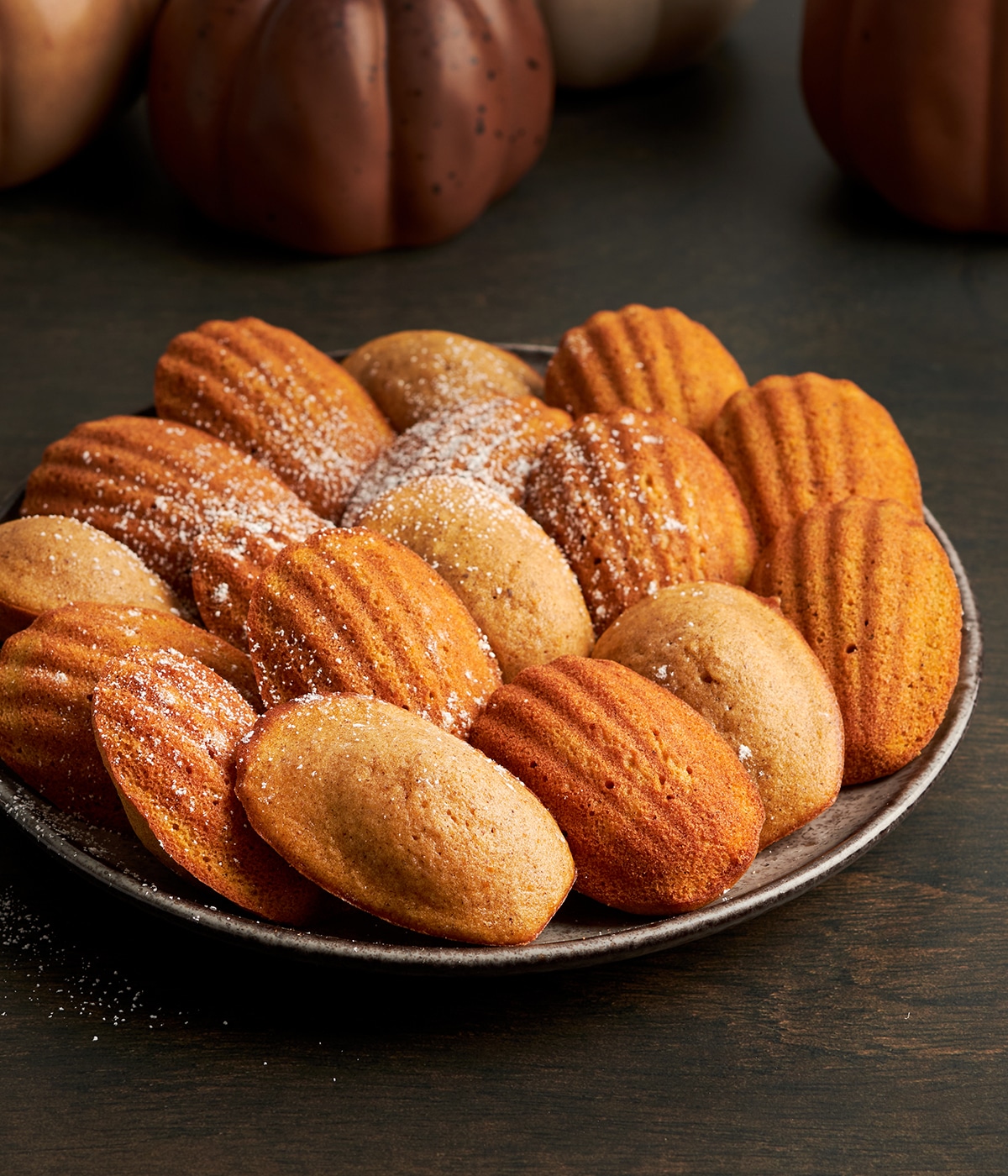 browned butter pumpkin madeleines