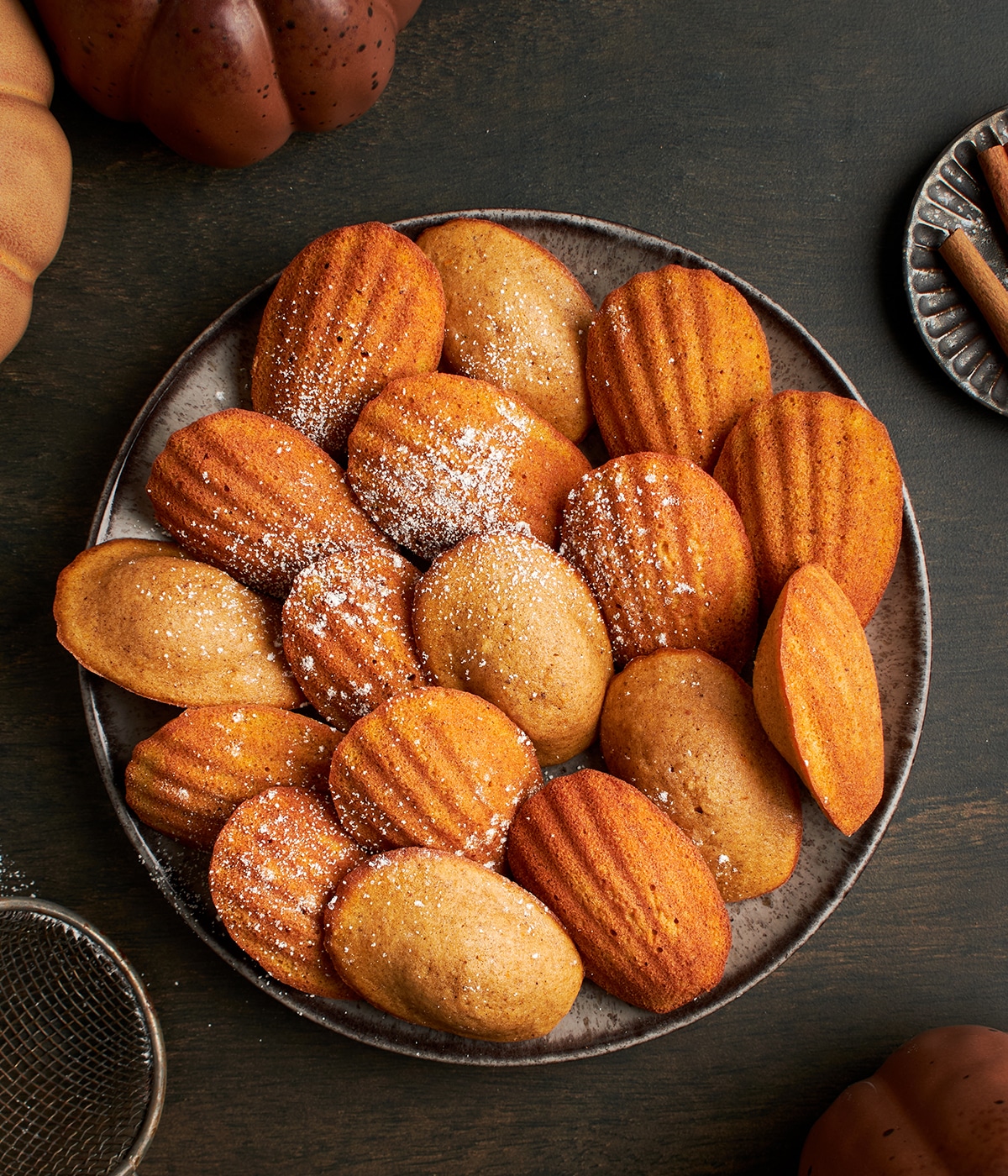 browned butter pumpkin madeleines