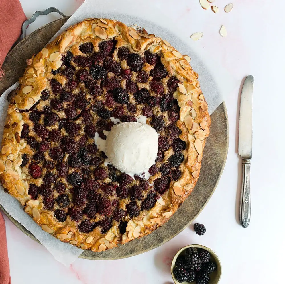 blackberry almond galette