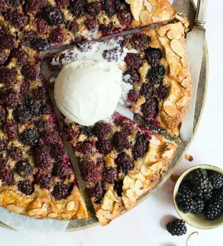 blackberry almond galette