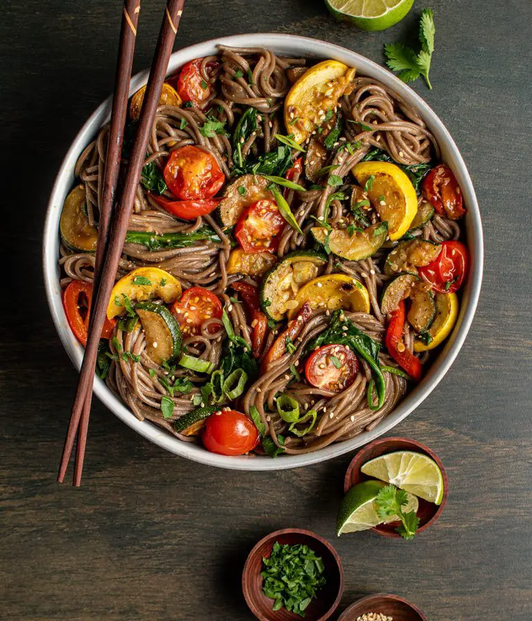 Miso Lime Summer Soba Noodles - Cherry on my Sundae