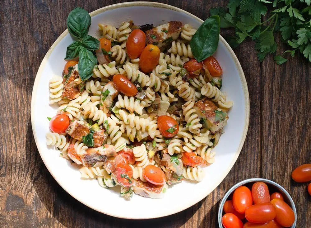 Cherry Tomato Confit Pasta Salad - Cherry on my Sundae