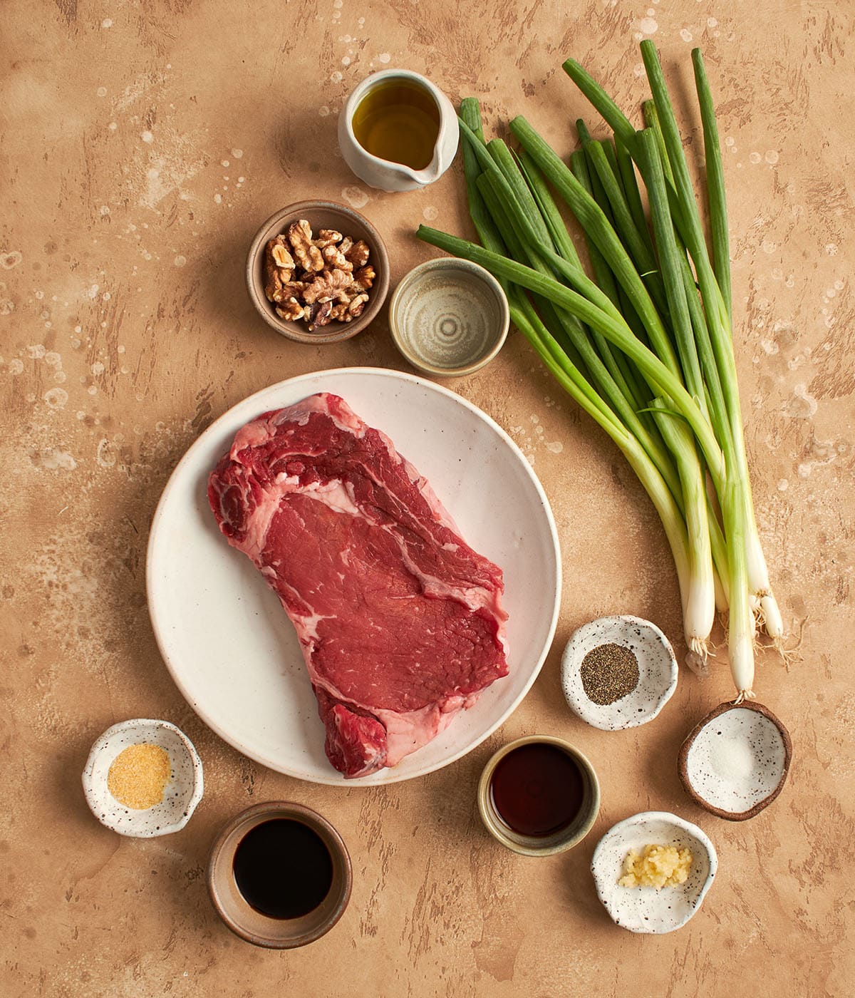 ingredients for steak