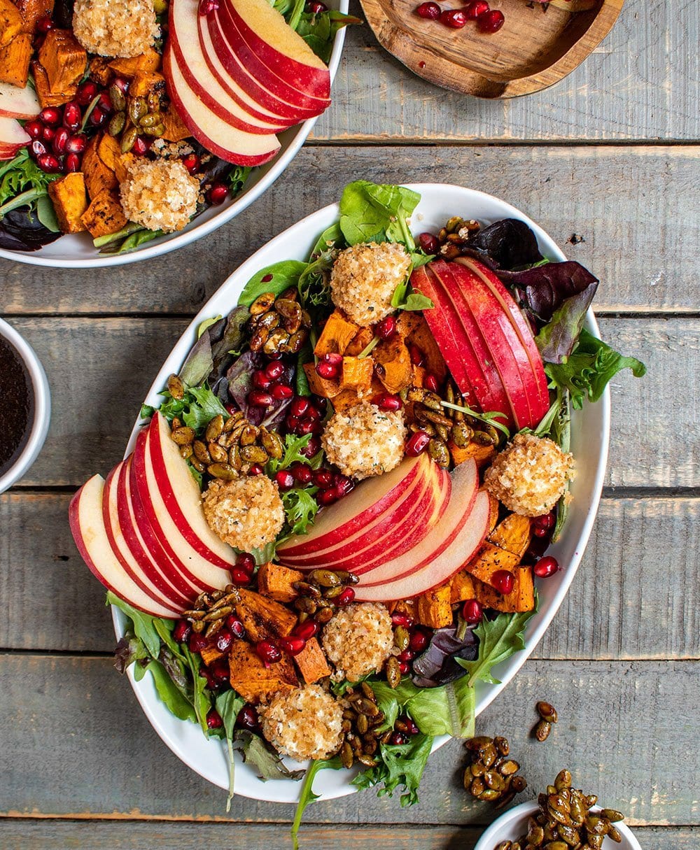 honeycrisp apple pomegranate salad