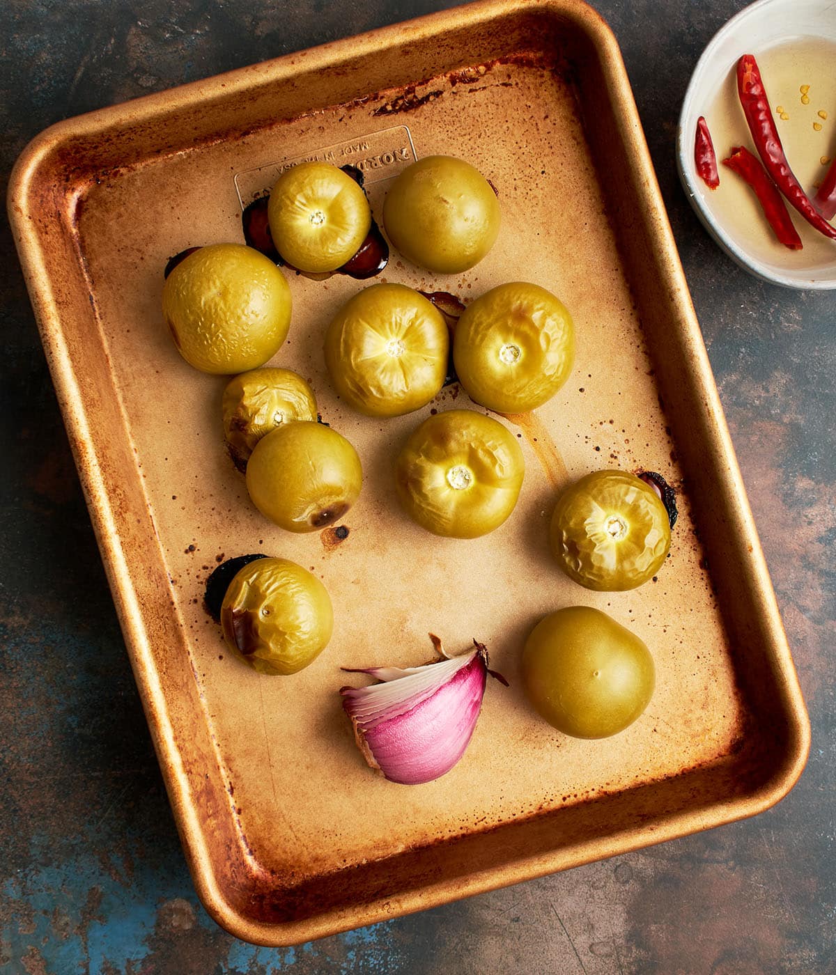 roasted tomatillos