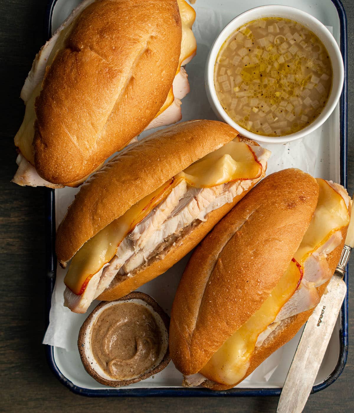 double dip leftover turkey sandwich