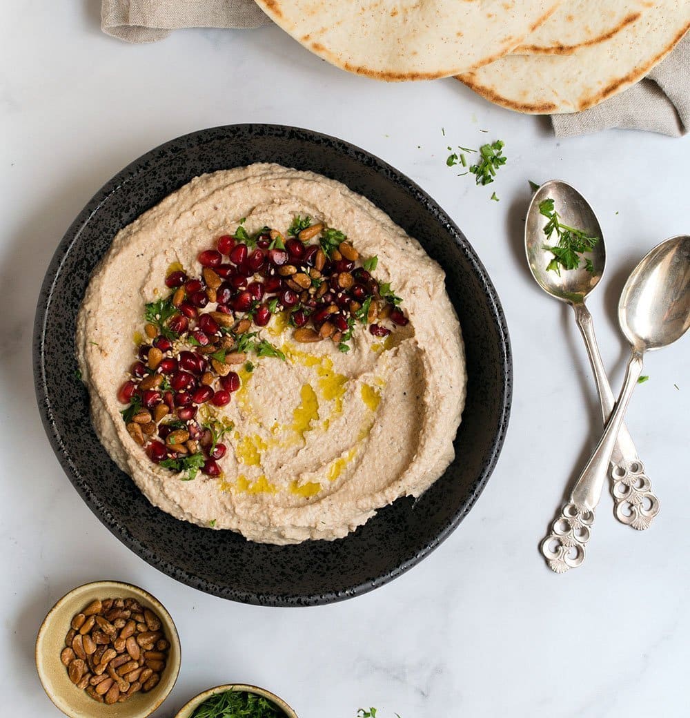 roasted cauliflower white bean hummus