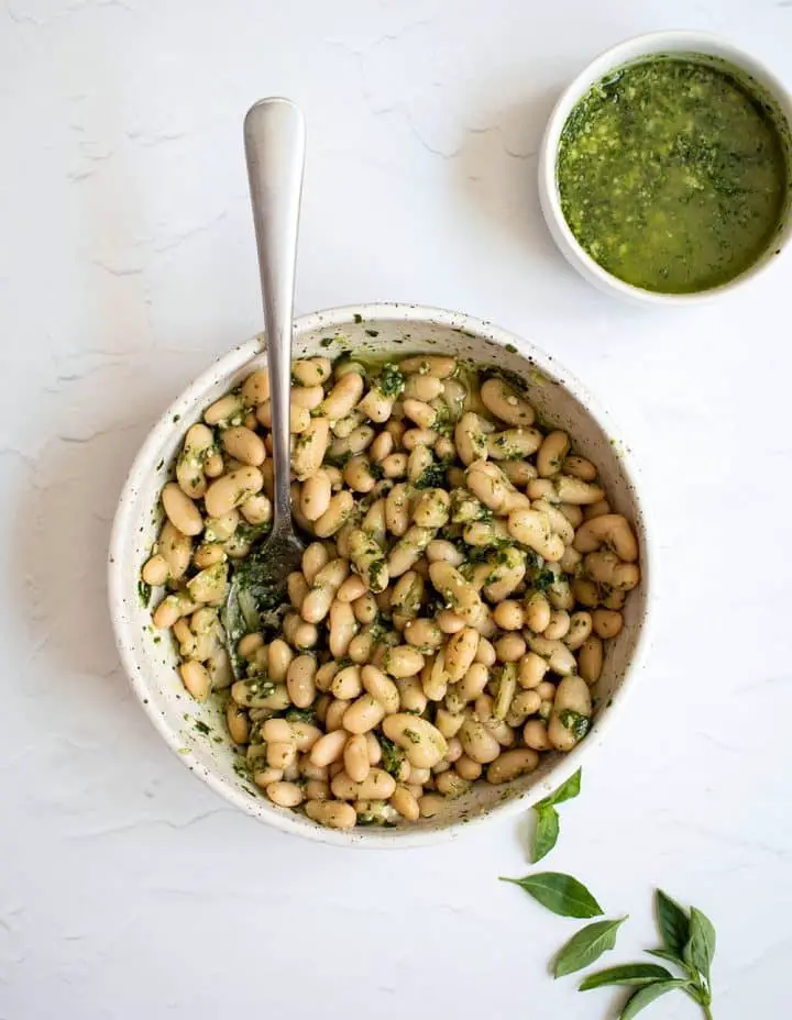 pesto beans