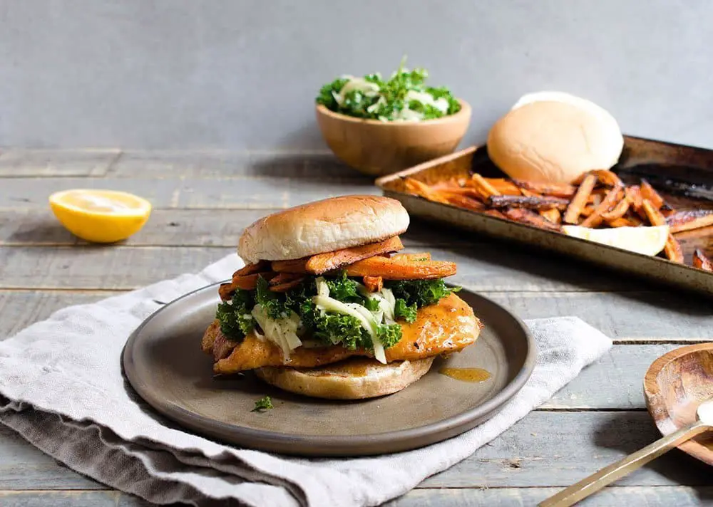 spicy honey mustard chicken sandwich