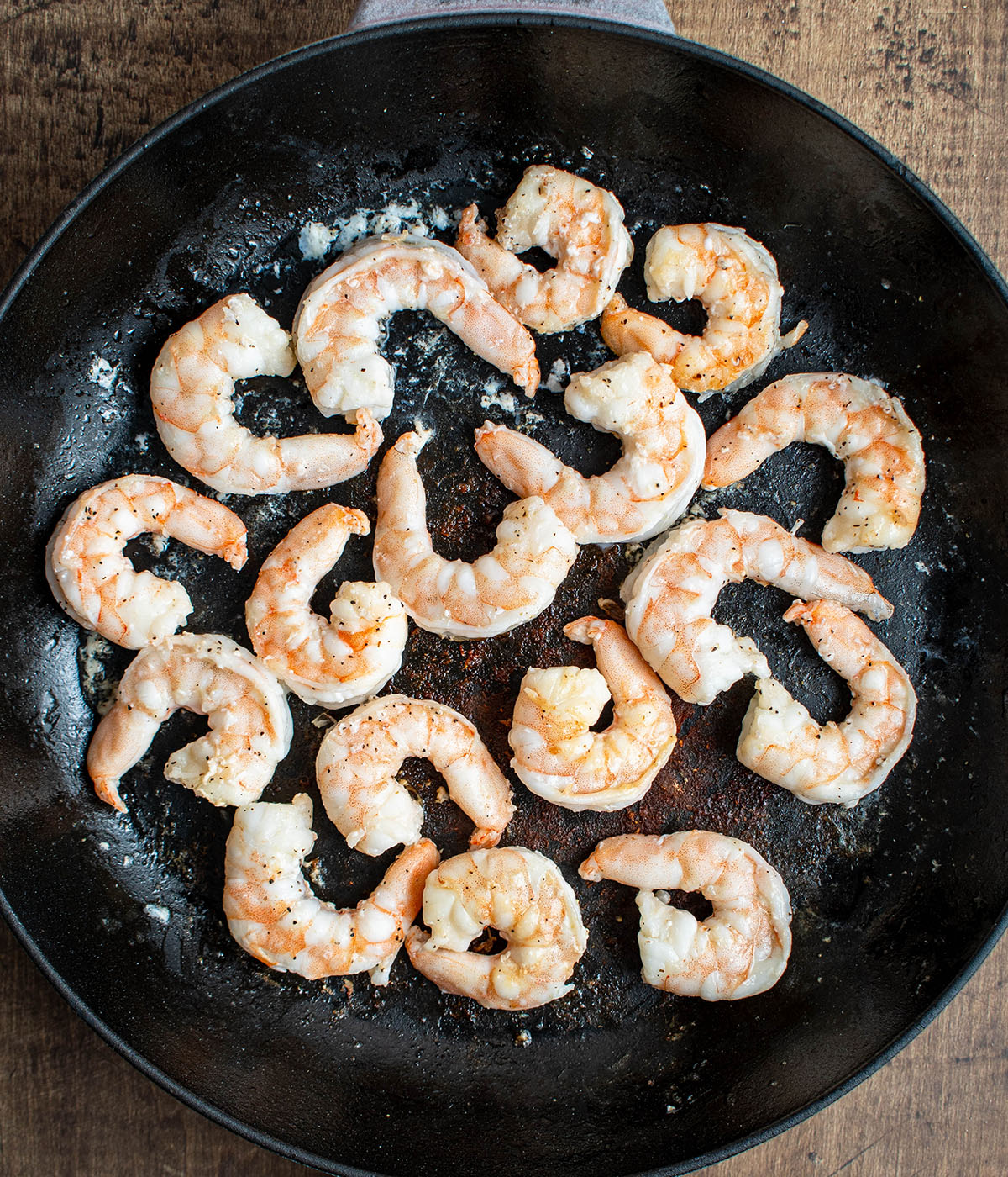 seared shrimp