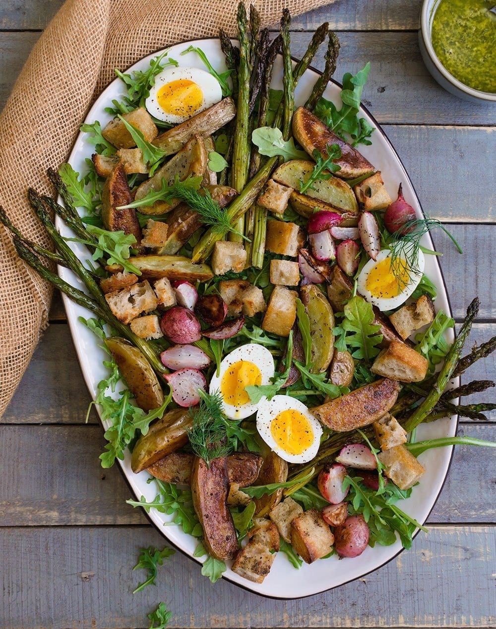 spring roasted potato salad