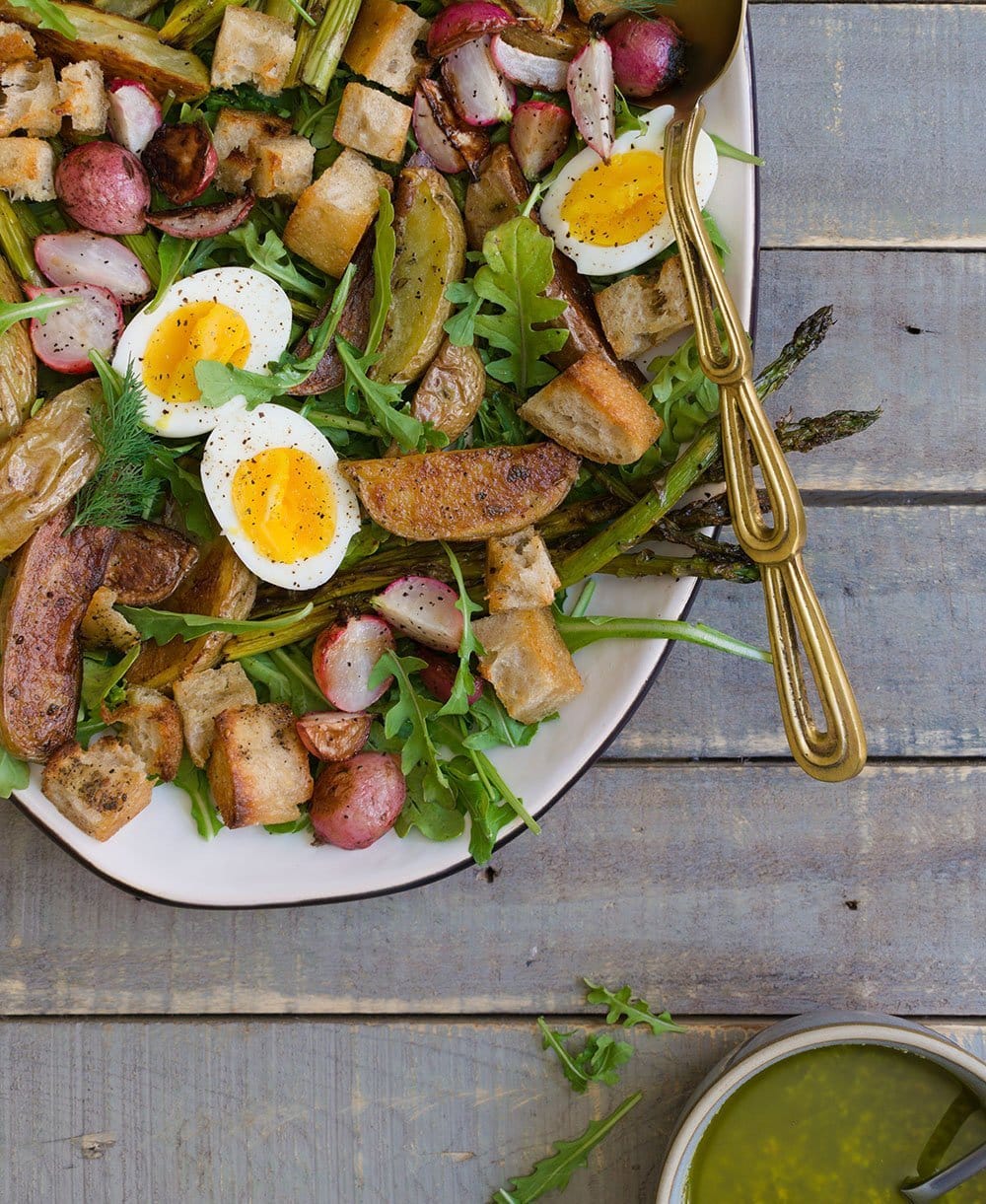 spring roasted potato salad