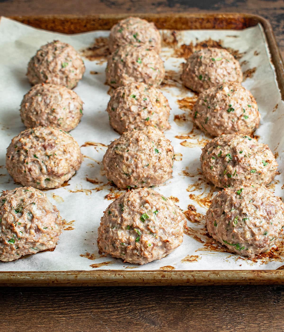 parcooked meatballs