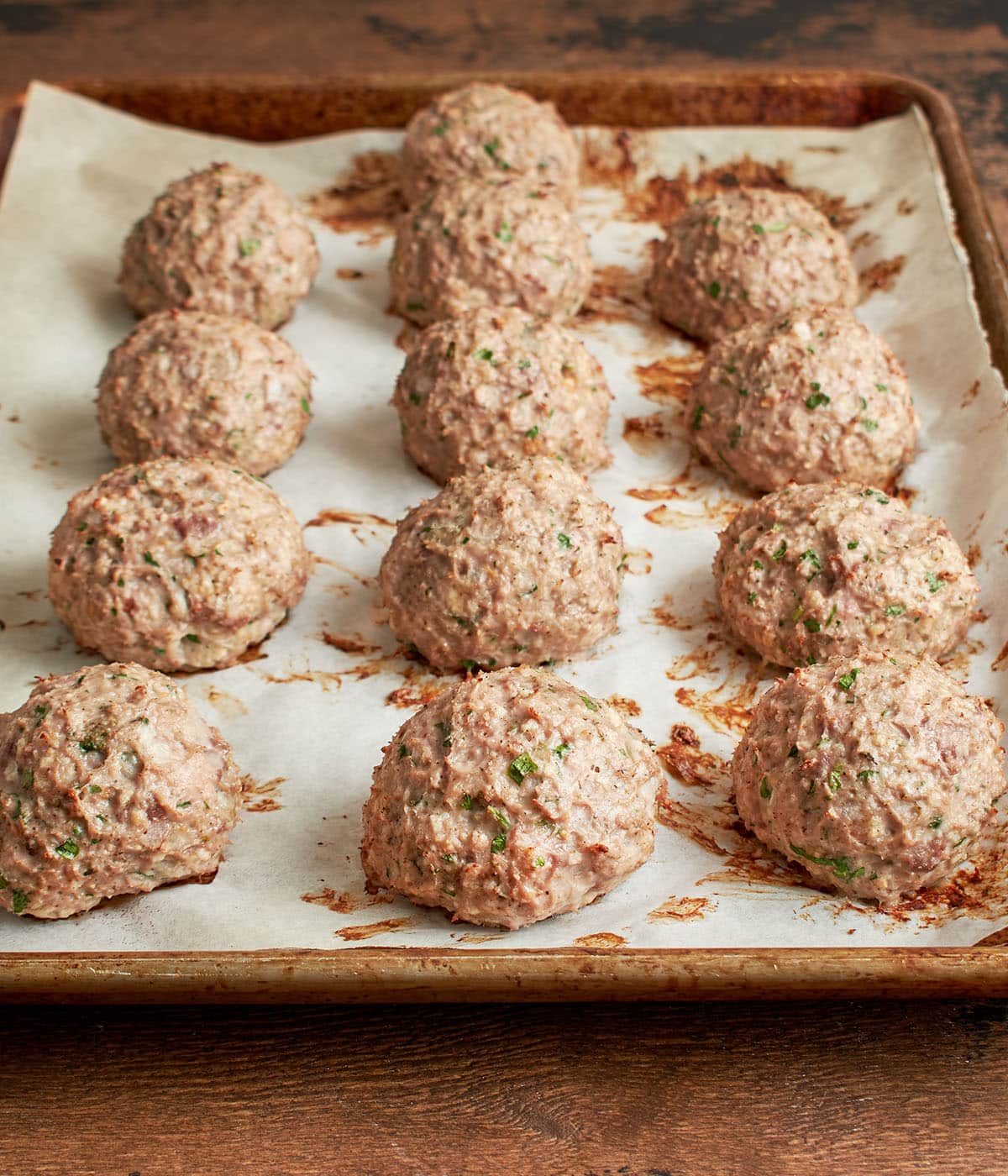 parcooked meatballs