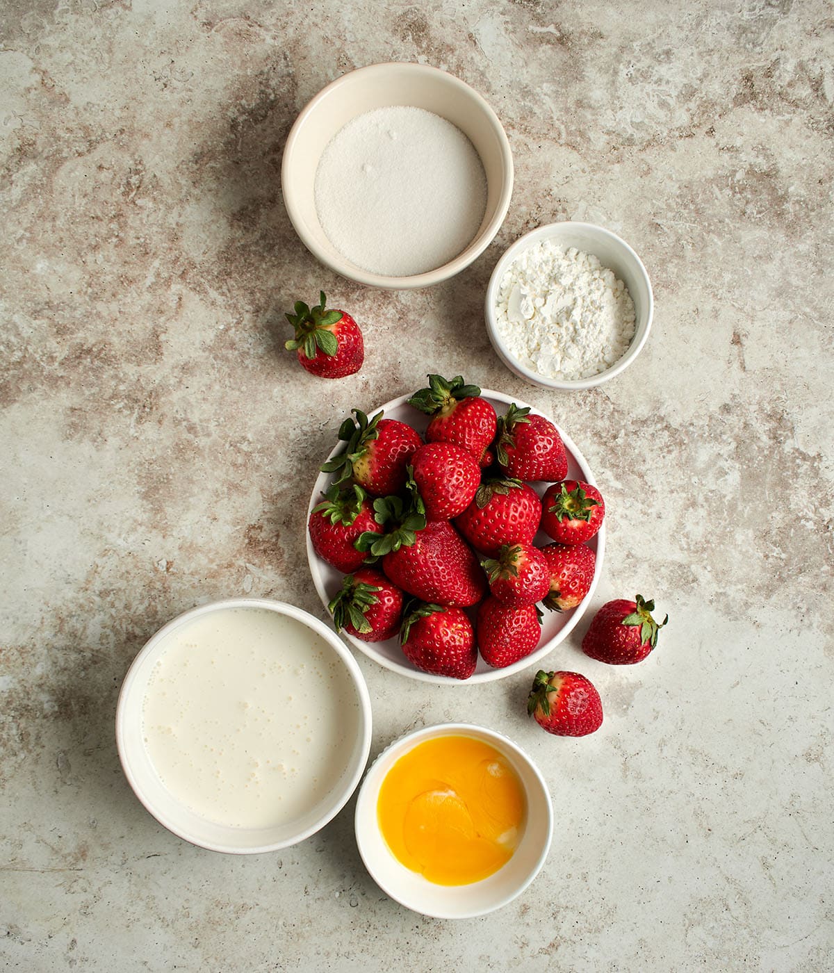 ingredients for strawberry filling