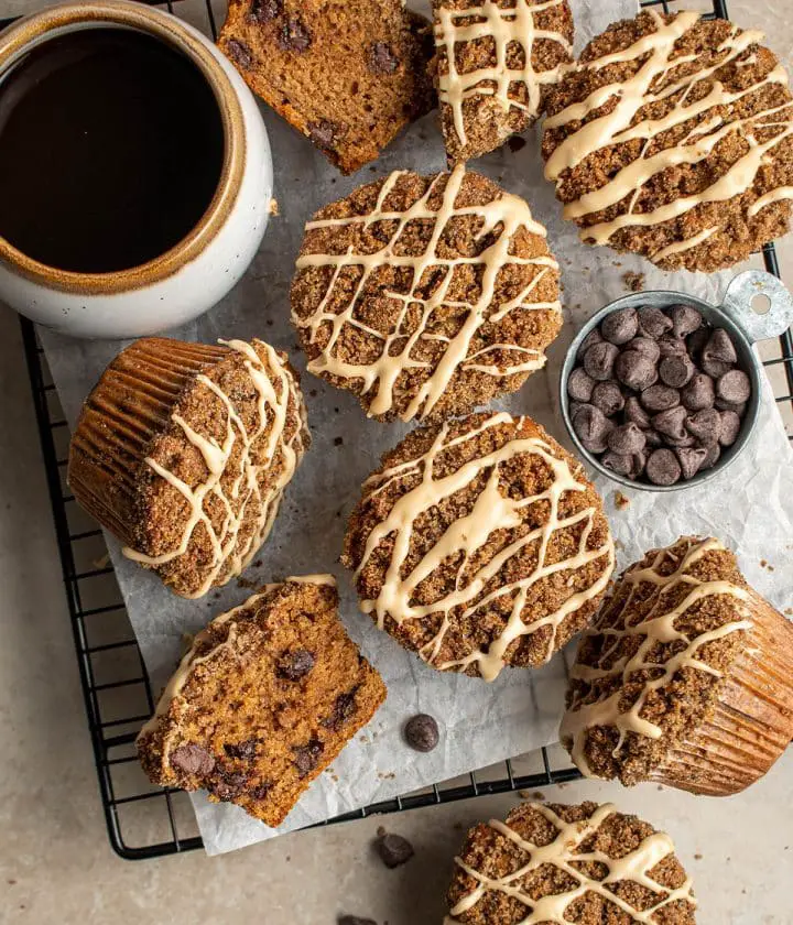 Espresso Rye Chocolate Chip Muffins With Coffee Streusel Cherry On My