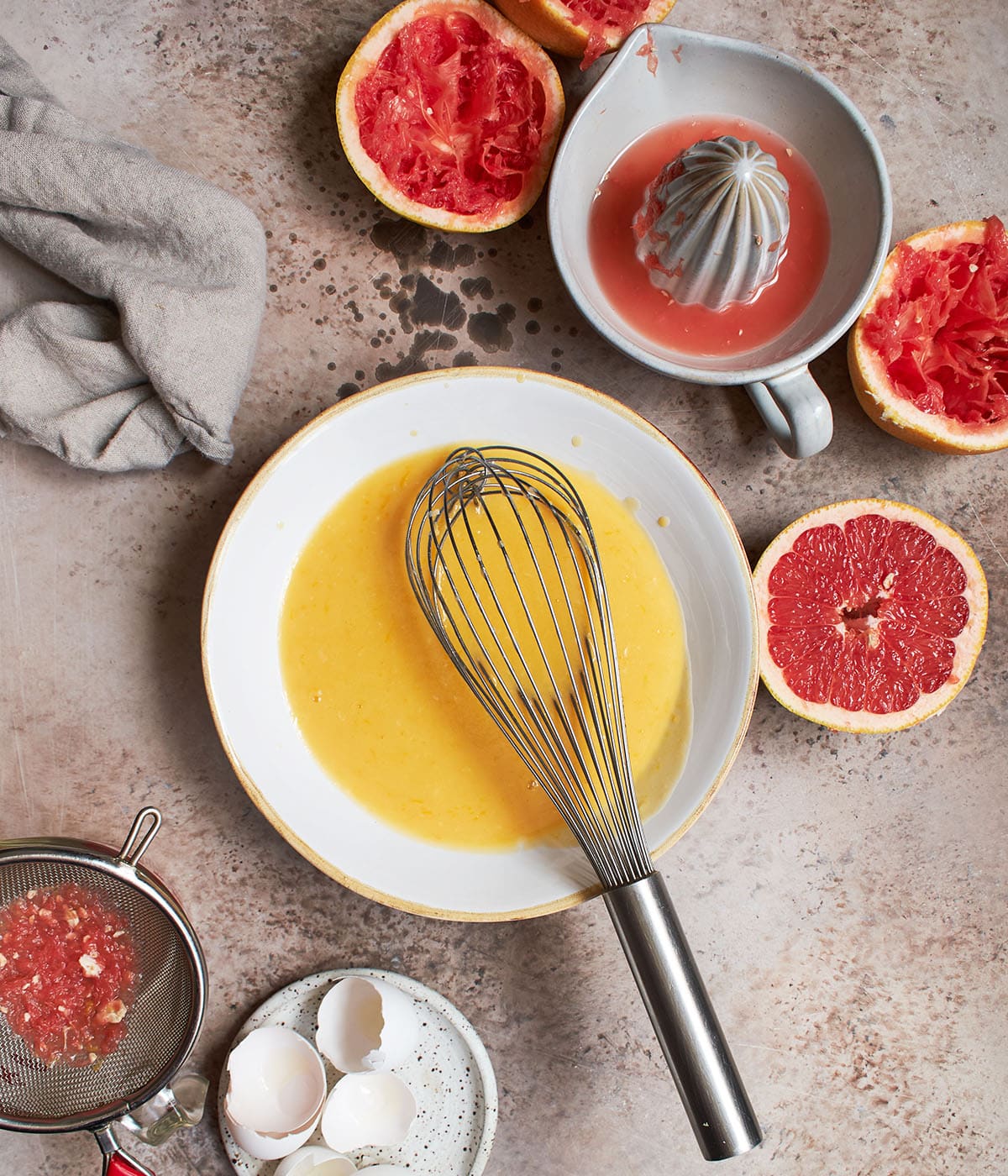 grapefruit curd ingredients