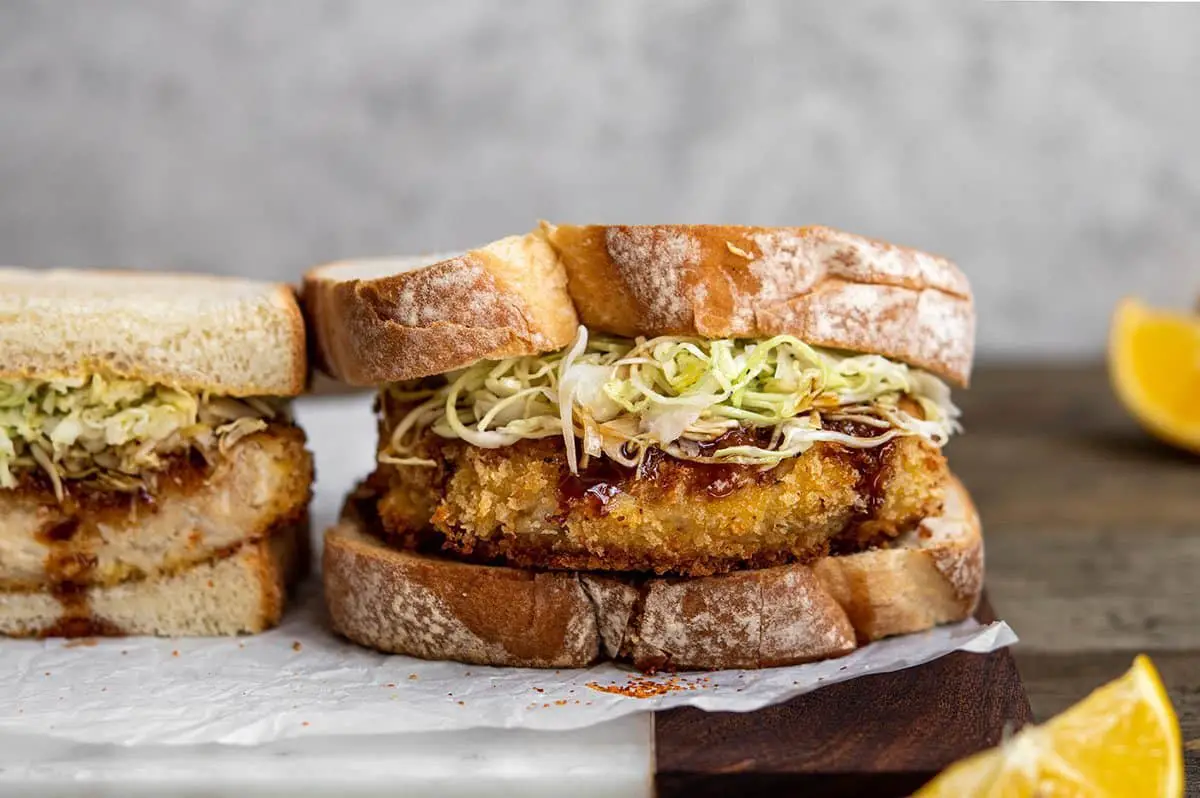 crab croquette sandwich