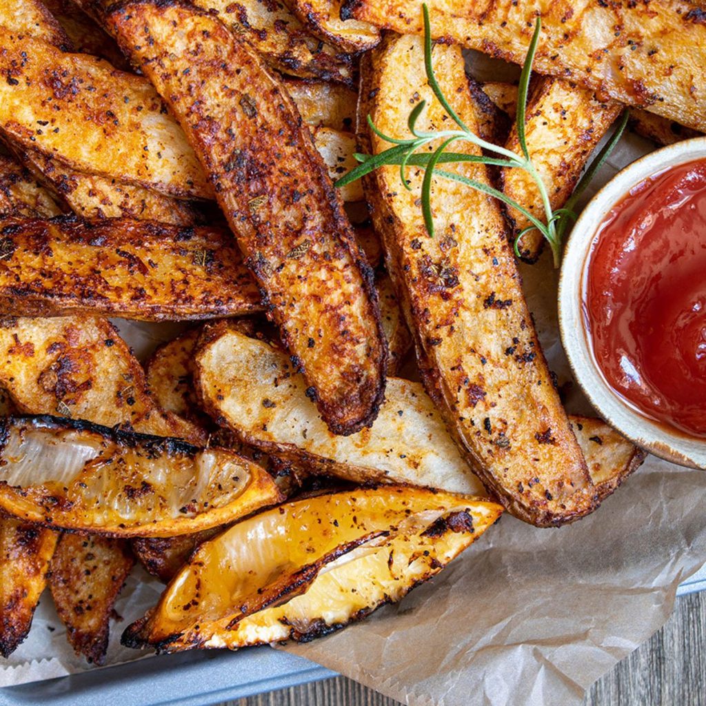 Cajun Spiced Potato Wedges - Cherry On My Sundae