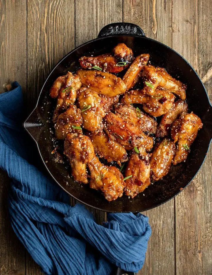 korean sticky sesame chicken wings