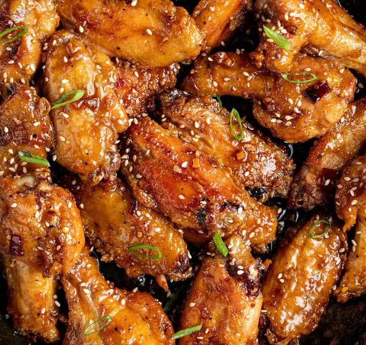 Korean Sticky Sesame Chicken Wings - Cherry on my Sundae