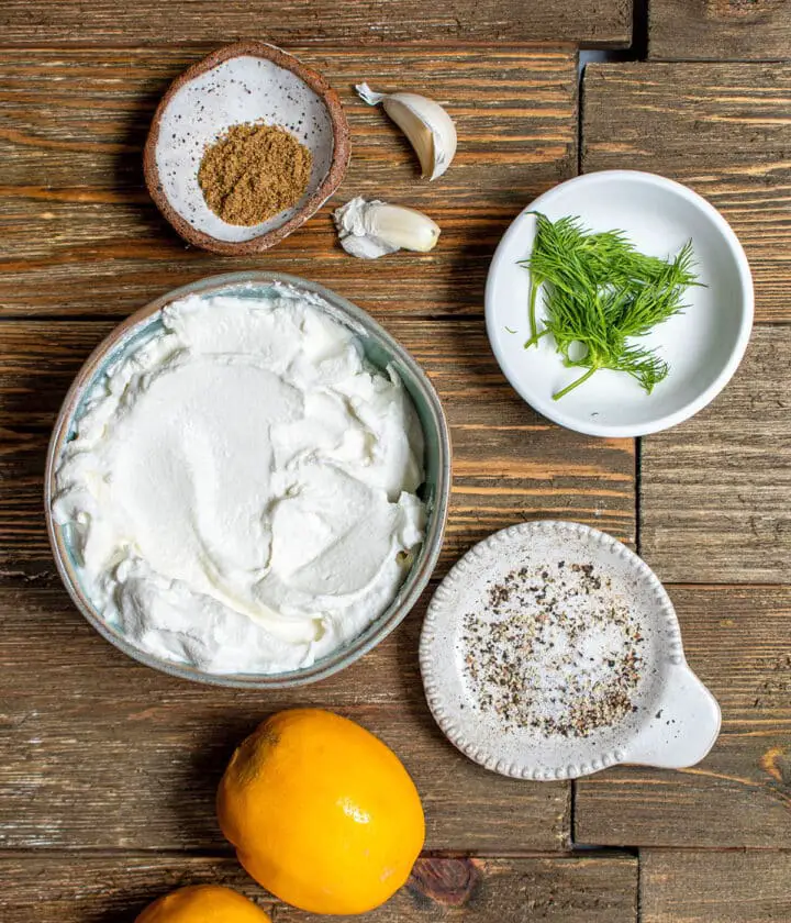 ingredients for tzatziki